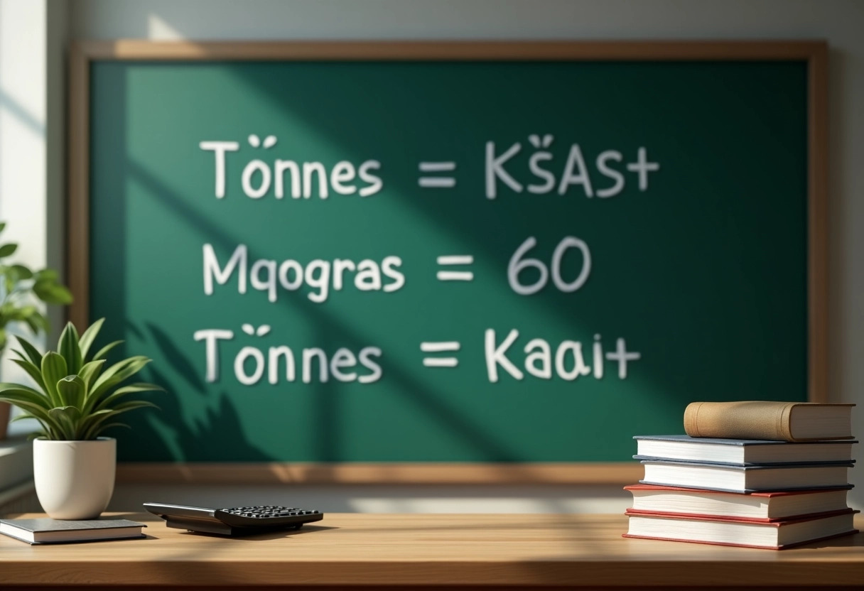 conversion tonne kg